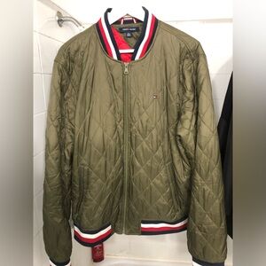 Tommy Hilfiger classsic  quilted varsity bomber jacket size Xl